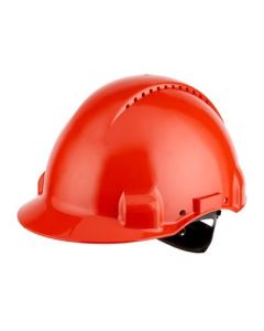 G3000N Schutzhelm rot mit UV-Indikator, ABS, belüftet, Ratschenverschluss, 310 g