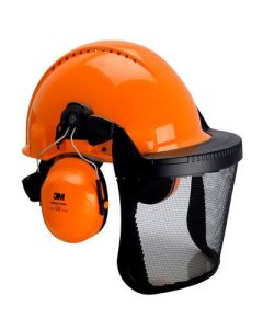 Casque forestier orange